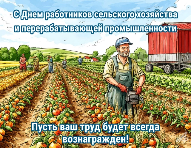 
        Открытки с Днем работников сельского хозяйства. Яркие картинки и пожелания    