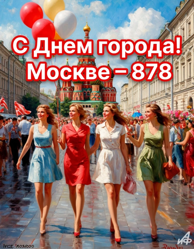 
        30+ открыток с Днем города. Яркие картинки с днем Москвы: столице 878 лет    