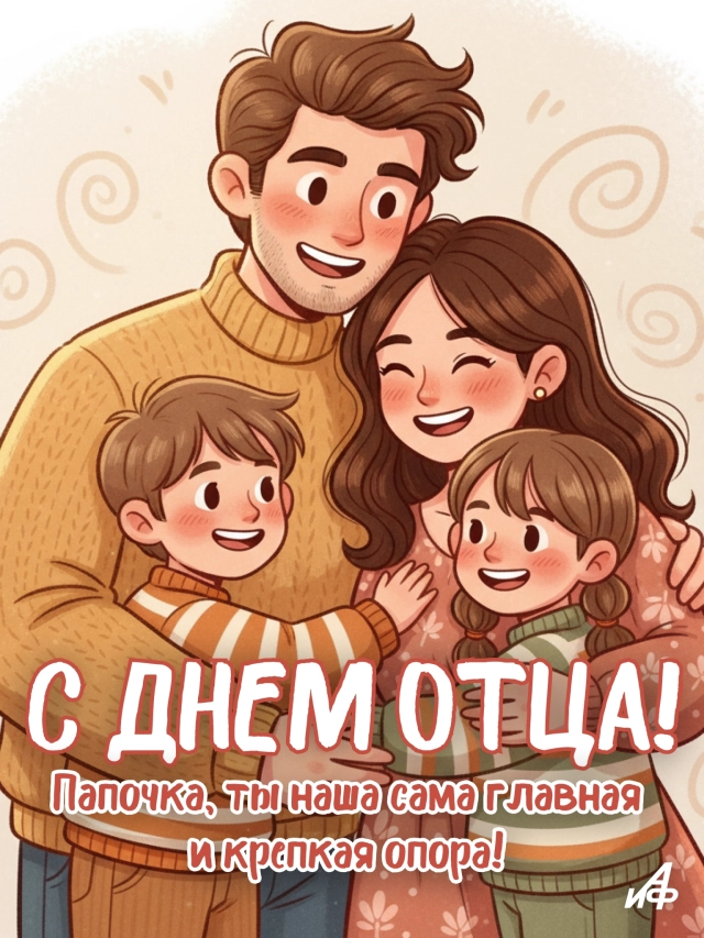 
        30+ открыток с Днем отца. Яркие картинки с пожеланиями для папы 19 октября    