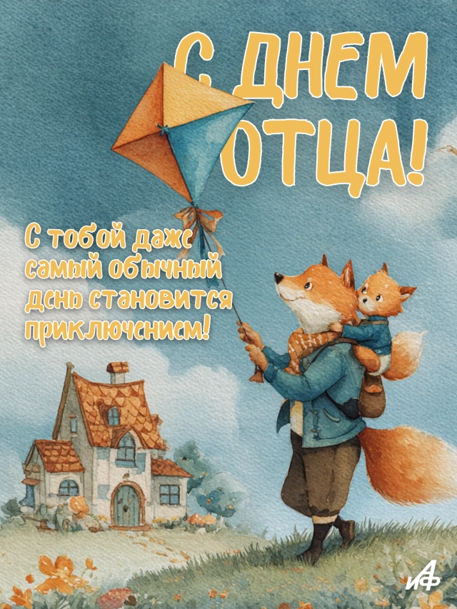 
        30+ открыток с Днем отца. Яркие картинки с пожеланиями для папы 19 октября    