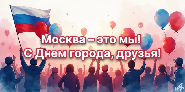 
        30+ открыток с Днем города. Яркие картинки с днем Москвы: столице 878 лет    