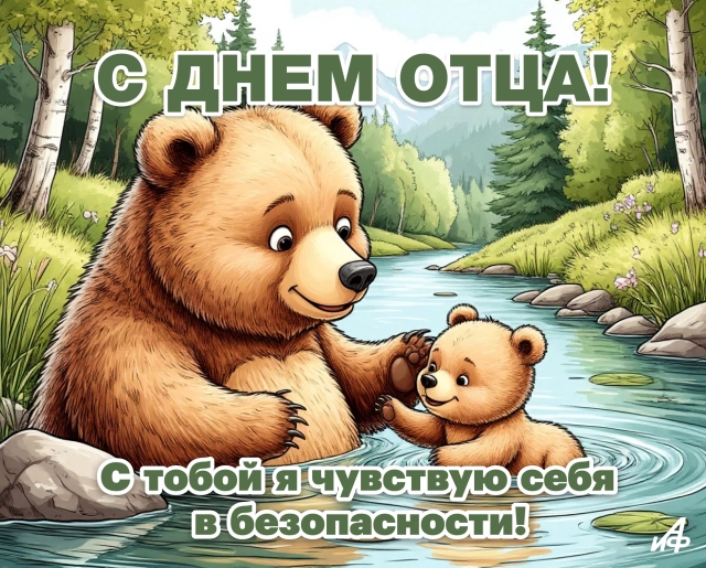 
        30+ открыток с Днем отца. Яркие картинки с пожеланиями для папы 19 октября    