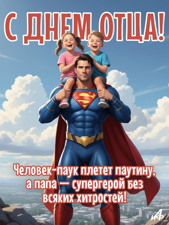 
        30+ открыток с Днем отца. Яркие картинки с пожеланиями для папы 19 октября    